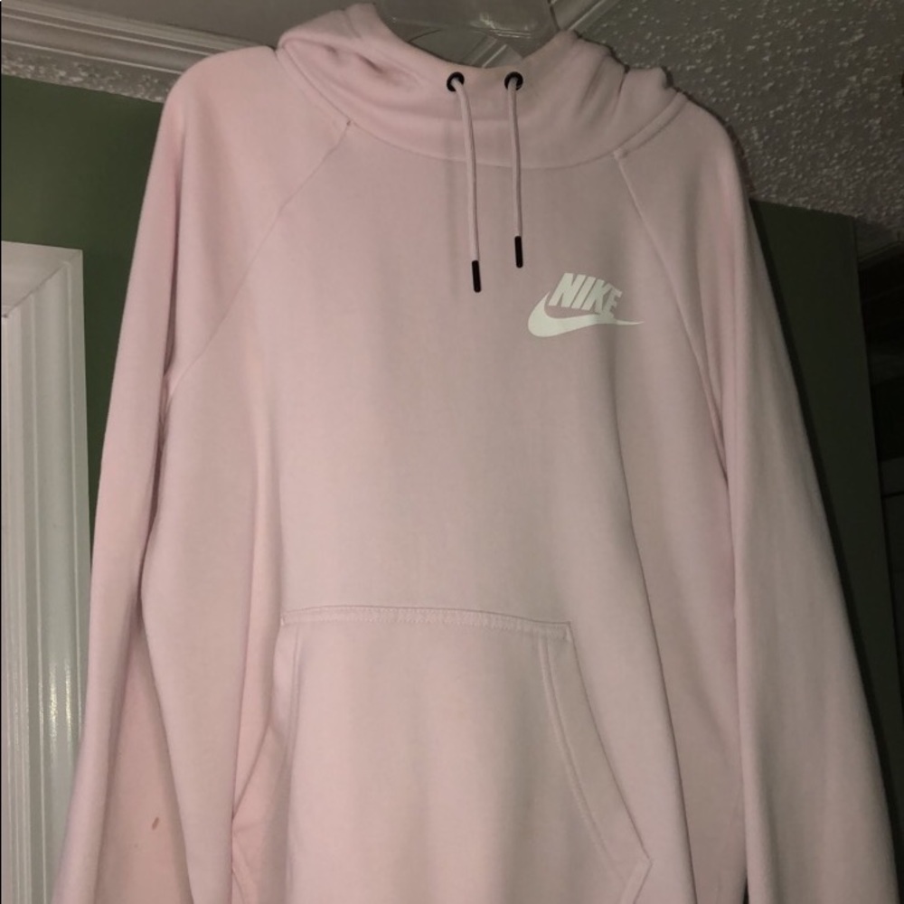 baby pink hoodie